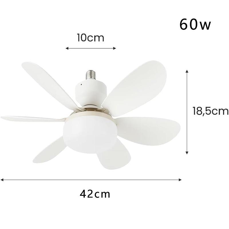 Dimensões do ventilador: 42 cm de diâmetro, 18,5 cm de altura e 60W